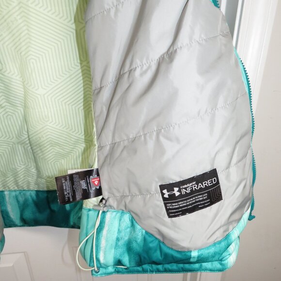 UNDER ARMOUR Women’s LG Storm2 Infrared Ampli Snow/Ski Jacket Primaloft Green - Picture 6 of 7